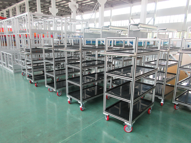 工業(yè)生產(chǎn)鋁型材架子安裝如何提升精度？-澳宏工業(yè)鋁型材